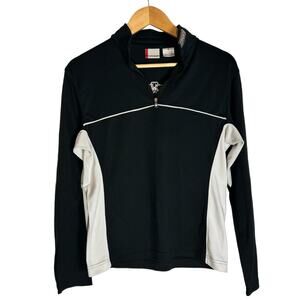 Grunge Luxe GorpCore tops Womens Spyder Dry fit Long Shirt Black/White 8 Medium